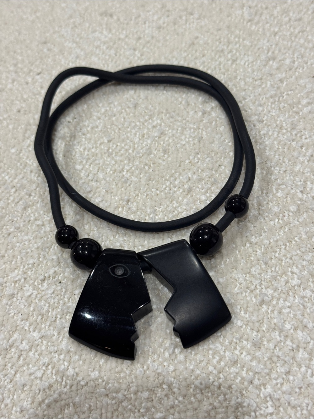 1970 Guillemette L’Hoir Paris Avant-Garde Geometric Art Deco Collectors Necklace